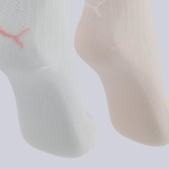 Kit Meia Cano Médio Logo 2 Pares Puma Feminina - Foto 4