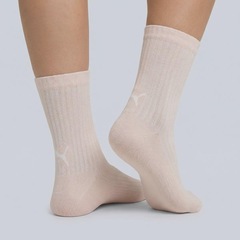 Kit Meia Cano Médio Logo 2 Pares Puma Feminina - Foto 8