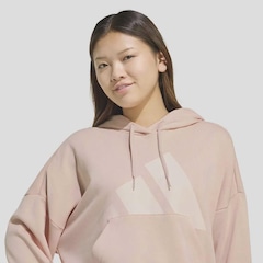 Moletom Feminino Logo com Capuz adidas - Foto 3