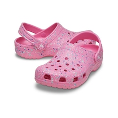 Sandália Crocs Classic Paint Splatter Clog - Infantil - Foto 3