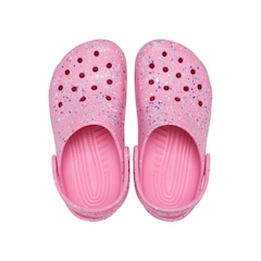 Sandália Crocs Classic Paint Splatter Clog - Infantil - Foto 4