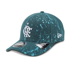 Boné Unissex do Flamengo New Era 9SEVENTY STRETCH SNAP Paint Aba Curva - Foto 1