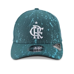 Boné Unissex do Flamengo New Era 9SEVENTY STRETCH SNAP Paint Aba Curva - Foto 2