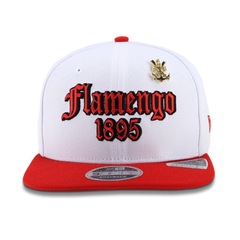 Boné Unissex do Flamengo New Era 9FIFTY Original Fit Aba Reta - Foto 2