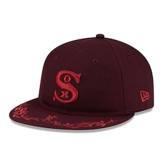 Boné Unissex New Era 9FIFTY Retro Crown Chicago White Sox MLB Aba Curva - Foto 1