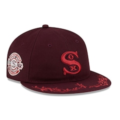 Boné Unissex New Era 9FIFTY Retro Crown Chicago White Sox MLB Aba Curva - Foto 3