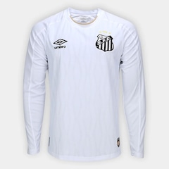 Camisa do Santos Manga Longa Umbro 26/27 Braziline - Masculina - Foto 1