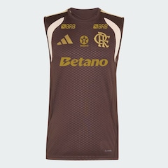 Camiseta Regata do Flamengo Treino adidas com Patrocínio 2026  - Masculina - Foto 1