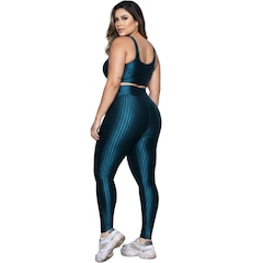 Conjunto Fitness Plus Size Top e Calça New Zig 3D Vekyo - Foto 3