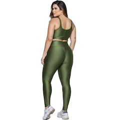 Conjunto Fitness Plus Size Top e Calça New Zig 3D Vekyo - Foto 3