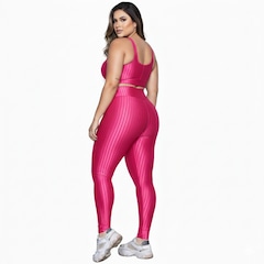 Conjunto Fitness Plus Size Top e Calça New Zig 3D Vekyo - Foto 3