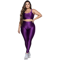 Conjunto Fitness Plus Size Top e Calça New Zig 3D Vekyo - Foto 1