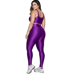 Conjunto Fitness Plus Size Top e Calça New Zig 3D Vekyo - Foto 3