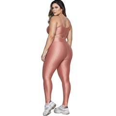 Conjunto Fitness Plus Size Top e Calça New Zig 3D Vekyo - Foto 3