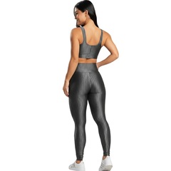 Conjunto Fitness Top e Calça New Zig 3D Vekyo - Foto 3