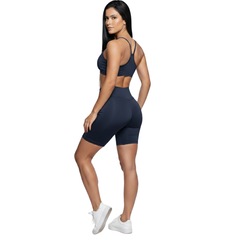 Conjunto Top Alça Fina e Bermudinha Suplex Feminino Vekyo - Foto 3