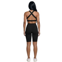 Conjunto Top Bojo e Bermuda Ciclista Vekyo Feminino - Foto 3