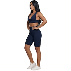 Conjunto Top Bojo e Bermuda Ciclista Vekyo Feminino - Foto 2