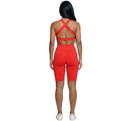 Conjunto Top Bojo e Bermuda Ciclista Vekyo Feminino - Foto 3