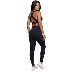 Conjunto Top Bojo e Calça Saia Tapa Bumbum Vekyo Feminino - Foto 3