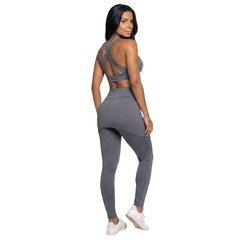 Conjunto Top Bojo e Calça Saia Tapa Bumbum Vekyo Feminino - Foto 3