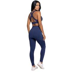 Conjunto Top Bojo e Calça Saia Tapa Bumbum Vekyo Feminino - Foto 3