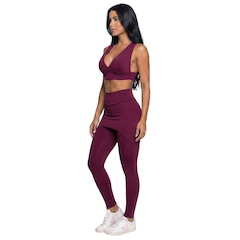 Conjunto Top Bojo e Calça Saia Tapa Bumbum Vekyo Feminino - Foto 2