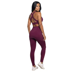 Conjunto Top Bojo e Calça Saia Tapa Bumbum Vekyo Feminino - Foto 3