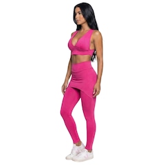 Conjunto Top Bojo e Calça Saia Tapa Bumbum Vekyo Feminino - Foto 2