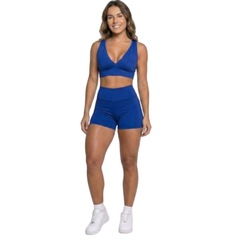 Conjunto Top Com Bojo e Short Suplex Vekyo Feminino - Foto 1