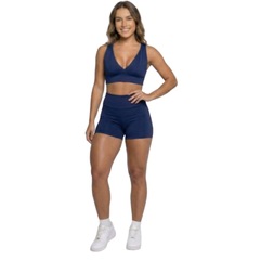 Conjunto Top Com Bojo e Short Suplex Vekyo Feminino - Foto 1