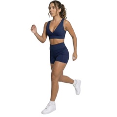 Conjunto Top Com Bojo e Short Suplex Vekyo Feminino - Foto 2