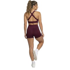 Conjunto Top Com Bojo e Short Suplex Vekyo Feminino - Foto 3
