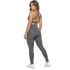 Conjunto Top Bojo Costa Cruzada e Calça Suplex Vekyo Feminino - Foto 3
