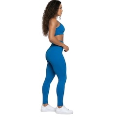 Conjunto Top Alça Fina e Calça Suplex Vekyo Feminino - Foto 2