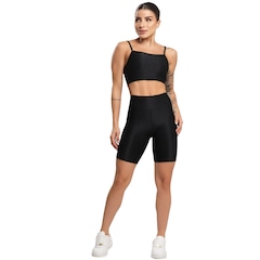Conjunto Fitness Top e Bermuda Com Bolso Vekyo Feminino - Foto 1