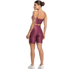 Conjunto Fitness Top e Bermuda Com Bolso Vekyo Feminino - Foto 3