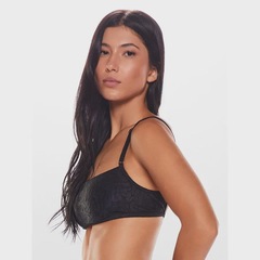 Top Alça Reta Body for sure Leopard - Feminino - Foto 4