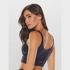 Top Alça Reta Body for sure Texture - Feminino - Foto 3