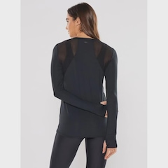 Camiseta Body for sure Manga Longa Mesh - Feminina - Foto 2