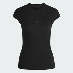 Camiseta adidas Mangas Copinho Canelada Seasonal Essentials Feminina - Foto 2