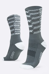 Meia Cano Alto HUPI Run Tri Unissex - Foto 4