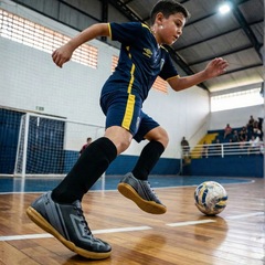 Chuteira Futsal Infantil Umbro Kick Jr - Foto 4