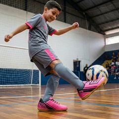 Chuteira Futsal Infantil Umbro Kick Jr - Foto 4