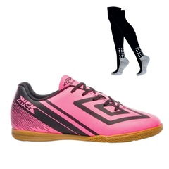 Kit Chuteira Futsal Umbro Kick e Meião Masculino - Foto 1