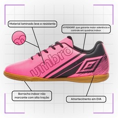 Kit Chuteira Futsal Umbro Kick e Meião Masculino - Foto 5