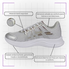 Kit Tênis Rainha Comet e Meia - Unissex - Foto 5