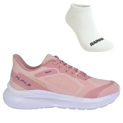 Kit Tênis Rainha Play V E Meia - Feminino - Foto 1