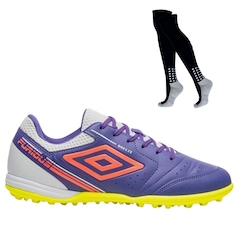 Kit Chuteira Society Umbro Furious e Meião - Masculino - Foto 1