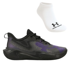 Kit Tênis Under Armour Layup e Meia - Masculino - Foto 1